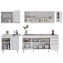 Ver imagem 6 de Armário de Cozinha Modulado de Canto Direito 5 Peças Cp45 com Pia Inox Branco - Lumil Lumil Móveis