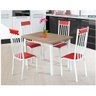 Conjunto Mesa Retangular para Cozinha Tubular com 4 Cadeiras Vitória Max MobyCasa Moveis MobyCasa - 1