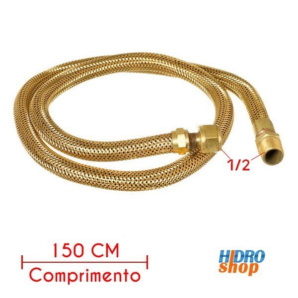 Flexível Gás 150 Cm X 1/2" - FG121500