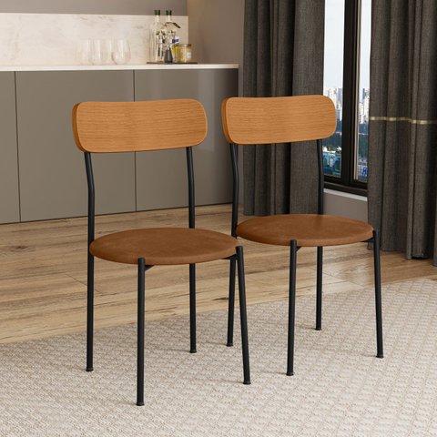 Kit 2 Cadeiras Estofadas Ergonômico 288