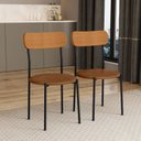Ver imagem 1 de Kit 2 Cadeiras Estofadas Ergonômico 288