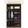 Guarda Roupa 2 Portas Bulgaria Espresso Móveis - 10
