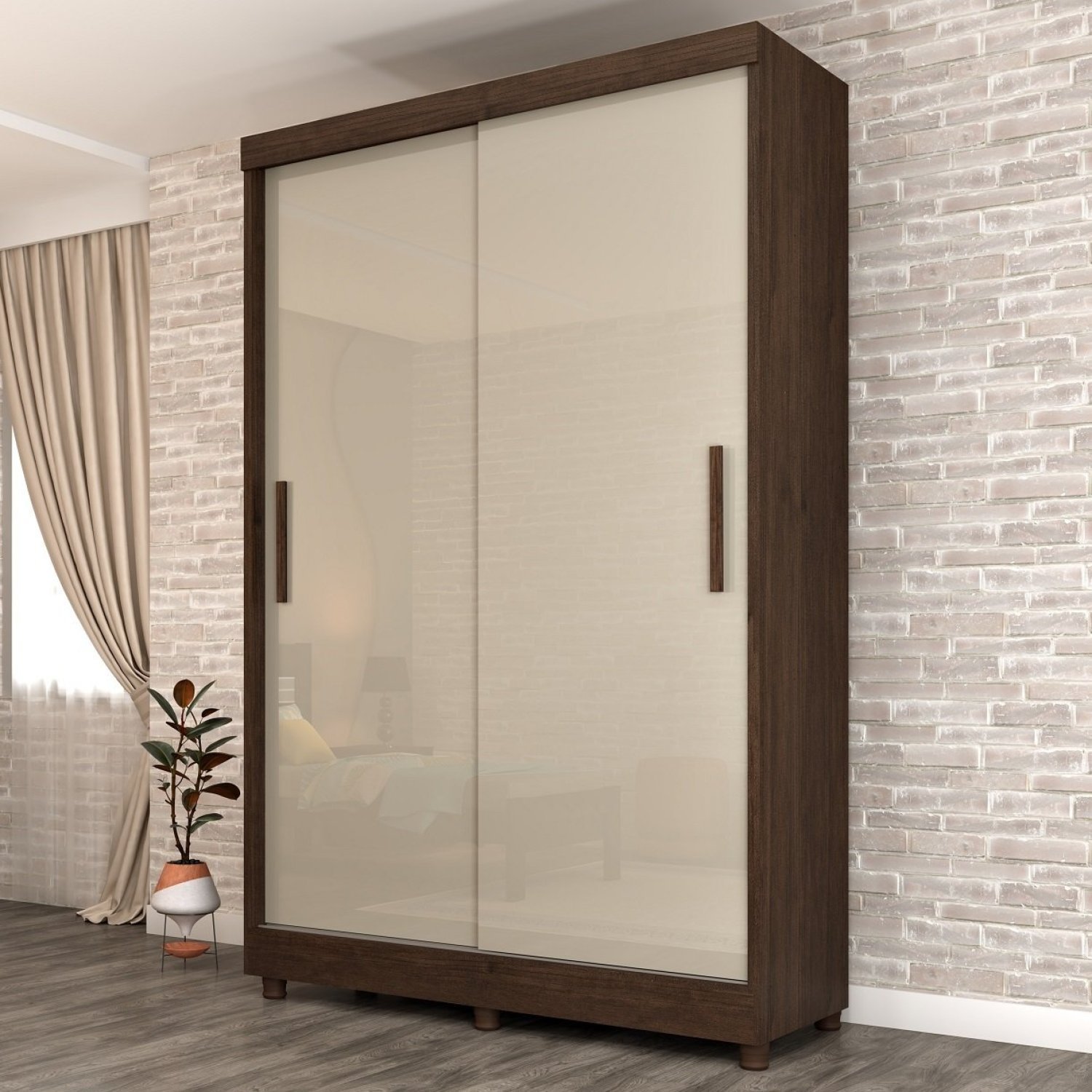 Guarda Roupa 2 Portas Bulgaria Espresso Móveis - 1