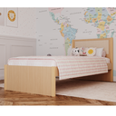 Ver mais imagens de Cama Infantil Solteiro MDF com Detalhe em Palha Linha Indy Marca Quater Móveis