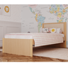Cama Infantil Solteiro Mdf com Detalhe em Palha Linha Indy Marca Quater Móveis - 6