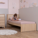 Ver imagem 6 de Cama Infantil Solteiro MDF com Detalhe em Palha Linha Indy Marca Quater Móveis