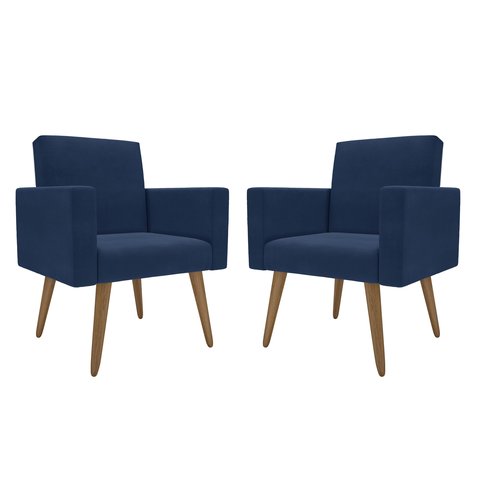 Poltrona Sala de Espera: Toque de Classe para Seu Ambiente Azul-marinho