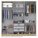 Ver imagem 6 de Guarda Roupa Casal 6 Portas 3 Gavetas Toronto Espresso Móveis