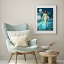 Ver imagem 1 de Quadro Umbanda Iemanjá - 60x48cm:madeira Branca