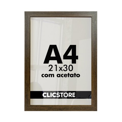 Kit 3 Molduras A4 Foto 21x30 Diplomas Certificados Qualidade Premium Acetato Quadros Decoração Arte