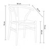 Cadeira Para Sala de Jantar Wishbone  - 3