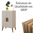 Ver imagem 5 de Armário Multiuso Sapateira Pés Retrô 2 Portas Carly Off White