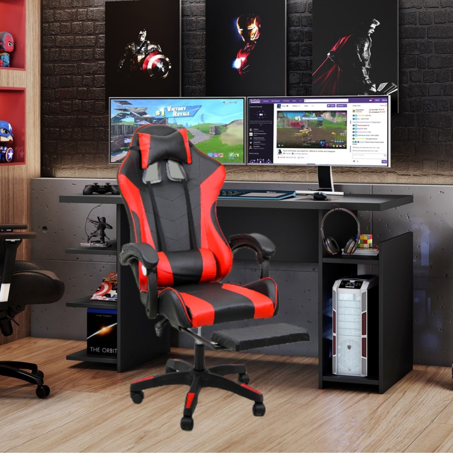 Cadeira Gamer com Apoio para Pés Ergonômica Stillus Oficial WebShop - 3