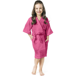 Roupão Felpudo Infantil Quimono Confetti Tamanho M Rosa