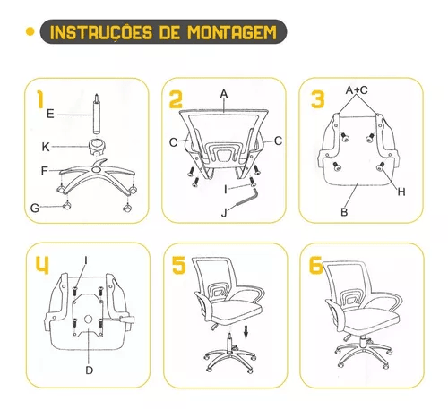 Cadeira Executiva Giratória Escritório/Home Mesh Preta Relax - 7