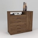 Ver imagem 1 de Cômoda 1 Porta 5 Gavetas Portugal
