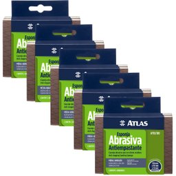 Kit 02 Esponjas Abrasivas Flexíveis Média Abrasividade Antiempastante | 05 Un - 2