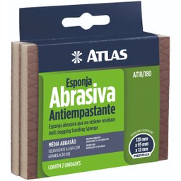 Kit 02 Esponjas Abrasivas Flexíveis Média Abrasividade Antiempastante | 05 Un - 3
