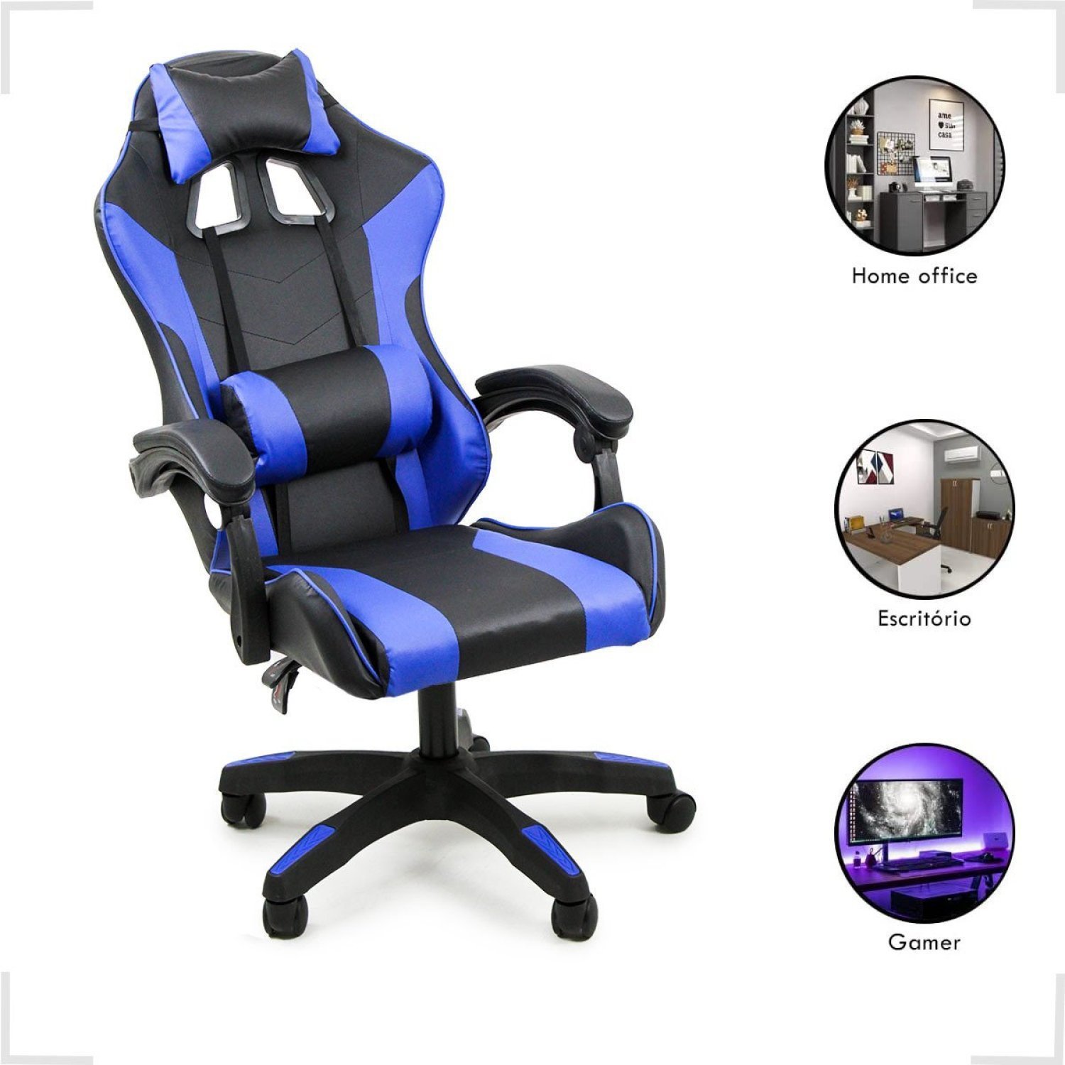 Cadeira Gamer Reclinável Giratória Stillus Oficial WebShop - 2