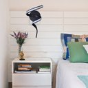 Ver imagem 2 de ARANDELA FLUIRE RE007B METAL SILICONE PRETO BRANCO 12W 720LM