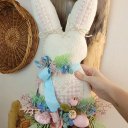 Ver imagem 2 de Coelho de Tecido Soft Creme com Recortes em Tecido na Cor Rosa