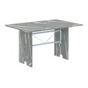 Ver imagem 4 de Conjunto de Sala de Jantar 1 Mesa Granito e 4 Cadeiras Lara Branco/Arabesco/Cinza