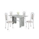 Ver imagem 2 de Conjunto de Sala de Jantar 1 Mesa Granito e 4 Cadeiras Lara