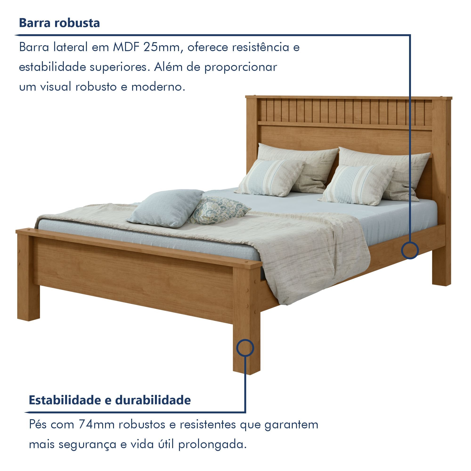 Cama Casal Athenas  - 4