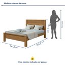 Ver imagem 4 de Cama Casal Cabeceira Ripado Athenas Amêndoa Clean