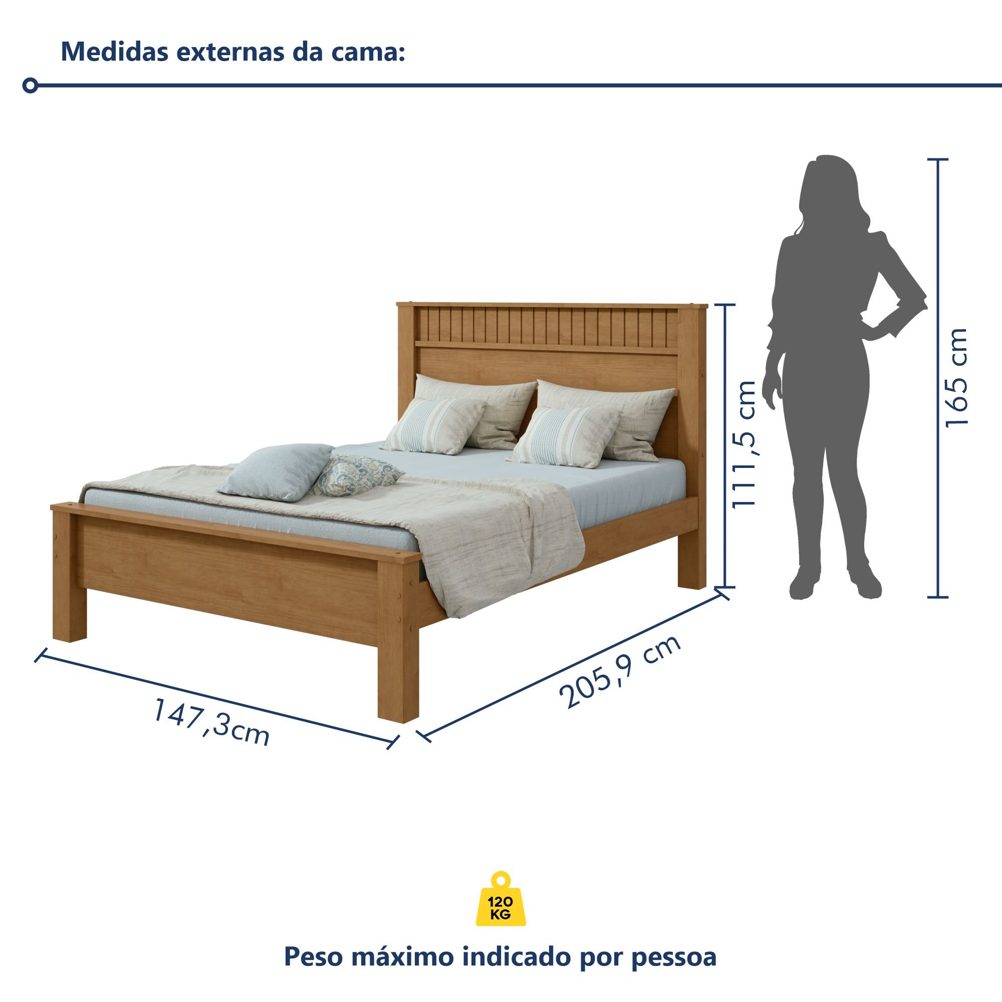 Cama Casal Athenas  - 7