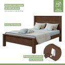 Ver imagem 5 de Cama Casal Athenas Móveis Lopas