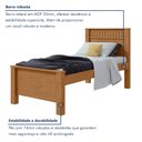 Ver imagem 6 de Cama de Solteiro com Detalhe Ripado Athenas Madeira Amêndoa Clean