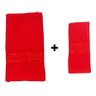 Kit Toalhas de Banho e Rosto 2 Peças 120x65cm Milão Vermelho - 2