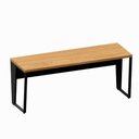 Ver imagem 7 de Mesa Escrivaninha 1,80m x 0,60m Pés Metal 100% MDF F5 Cor:Freijó com Preto