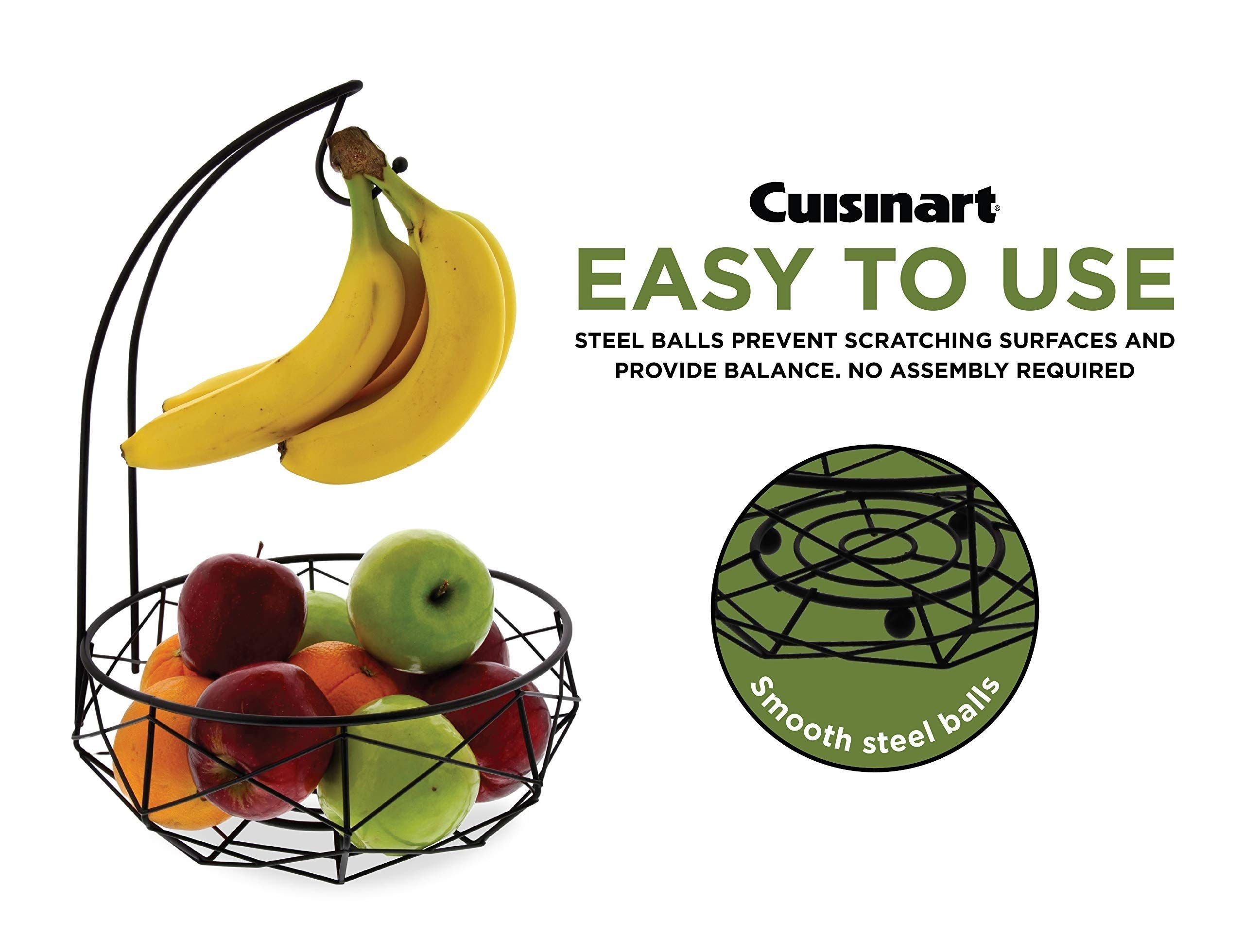 Cuisinart Cesta de Frutas em Aço Inox com Suporte para Banana (preto Fosco) - 7