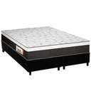 Ver imagem 1 de Cama Box Queen: Colchão Ortopédico Plumatex D28 Anatômico Falcon Ultra Firme + Base Crc Suede