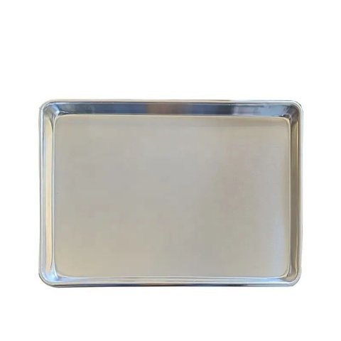 Assadeira Bandeja Rasa Retangular Aluminio 33 X 24 X 3 Cm Frg6514