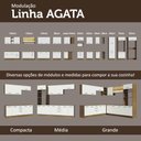 Ver mais imagens de Kit com 2 Armários Aéreos Multiuso 3 Portas Agata Madesa