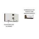 Ver imagem 5 de Kit com 2 Armários Aéreos Multiuso 3 Portas Agata Madesa