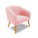 Ver imagem 3 de Cadeira Sala de Jantar Pé Palito Castanho Kit 2 Stella Suede D03 - D'Rossi Cor Rosa Bebê