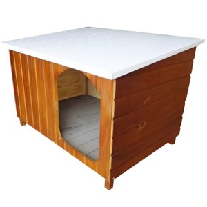 Casinha de Cachorro Criadeira de Madeira - Extra Grande N°5