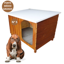 Ver imagem 3 de Casinha de Cachorro Criadeira de Madeira - Extra Grande N°5