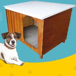 Casinha de Cachorro Criadeira de Madeira - Extra Grande N°5 - 7