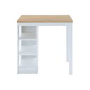 Ver imagem 6 de Ilha Bancada Alta para Cozinha com 3 Prateleiras 90cm x 91cm Denver Branco