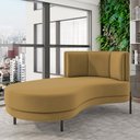 Ver imagem 2 de Sofá Chaise Longue Sala de Estar Living Lucca Esquerdo D02 Veludo Mostarda C-260 - Lyam Decor