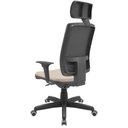 Ver imagem 2 de Cadeira Office Brizza Tela Preta com Encosto Assento Poliester Fendi Autocompensador Base Standard