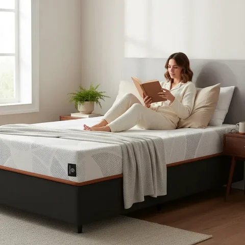 Cama Box com Colchão Ortopédico de Espuma D33 a Vácuo Sonno Full - Lucas Home - Solteiro