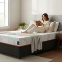Ver imagem 1 de Cama Box com Colchão Ortopédico de Espuma D33 a Vácuo Sonno Full - Lucas Home - Solteiro