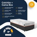 Ver imagem 5 de Cama Box com Colchão Ortopédico de Espuma D33 a Vácuo Sonno Full - Lucas Home - Solteiro