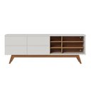 Ver imagem 2 de Rack Bancada Noronha Off White Matte Freijó com Mesa de Centro Jeri Off White Freijó - Colibri